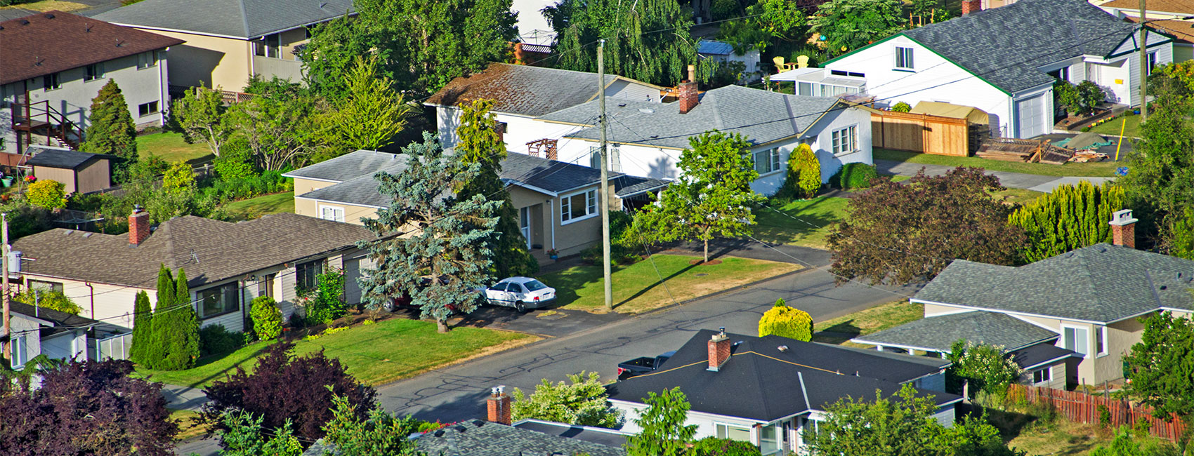 Aerial view of the Victoria, Canada