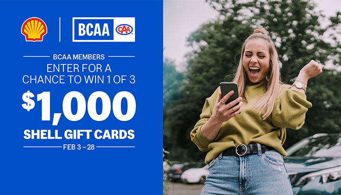 Shell $1000 Gift Card Contest 2025 by BCAA