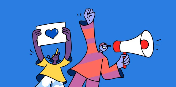 Using our voices illustration